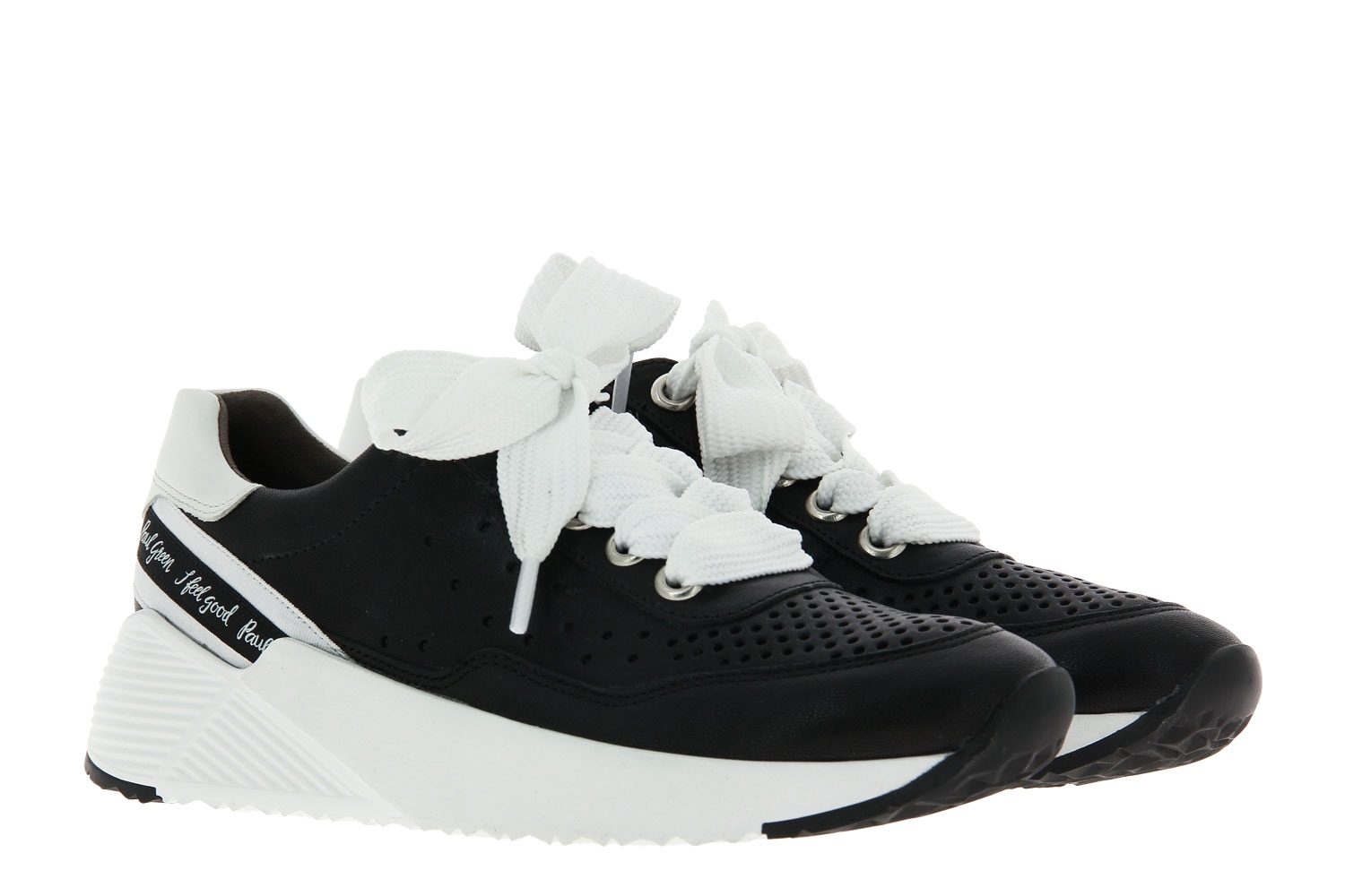 Paul Green Sneaker KID CALF BLACK WHITE (38½)