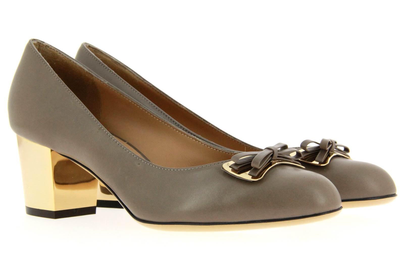 Salvatore Ferragamo Pumps BLANDA CALF ELEPHANT (38½)