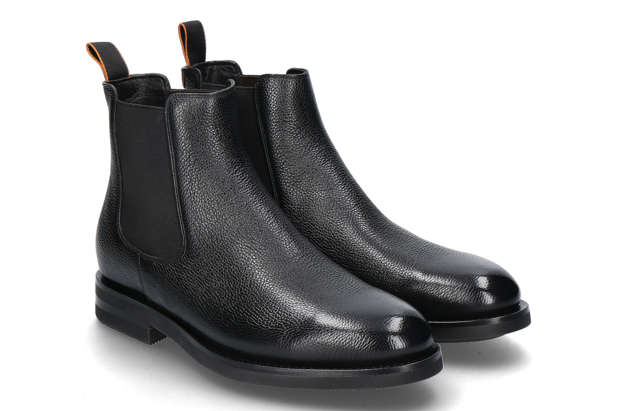 Santoni Herren-Chelsea Boot ENVER- black/ schwarz