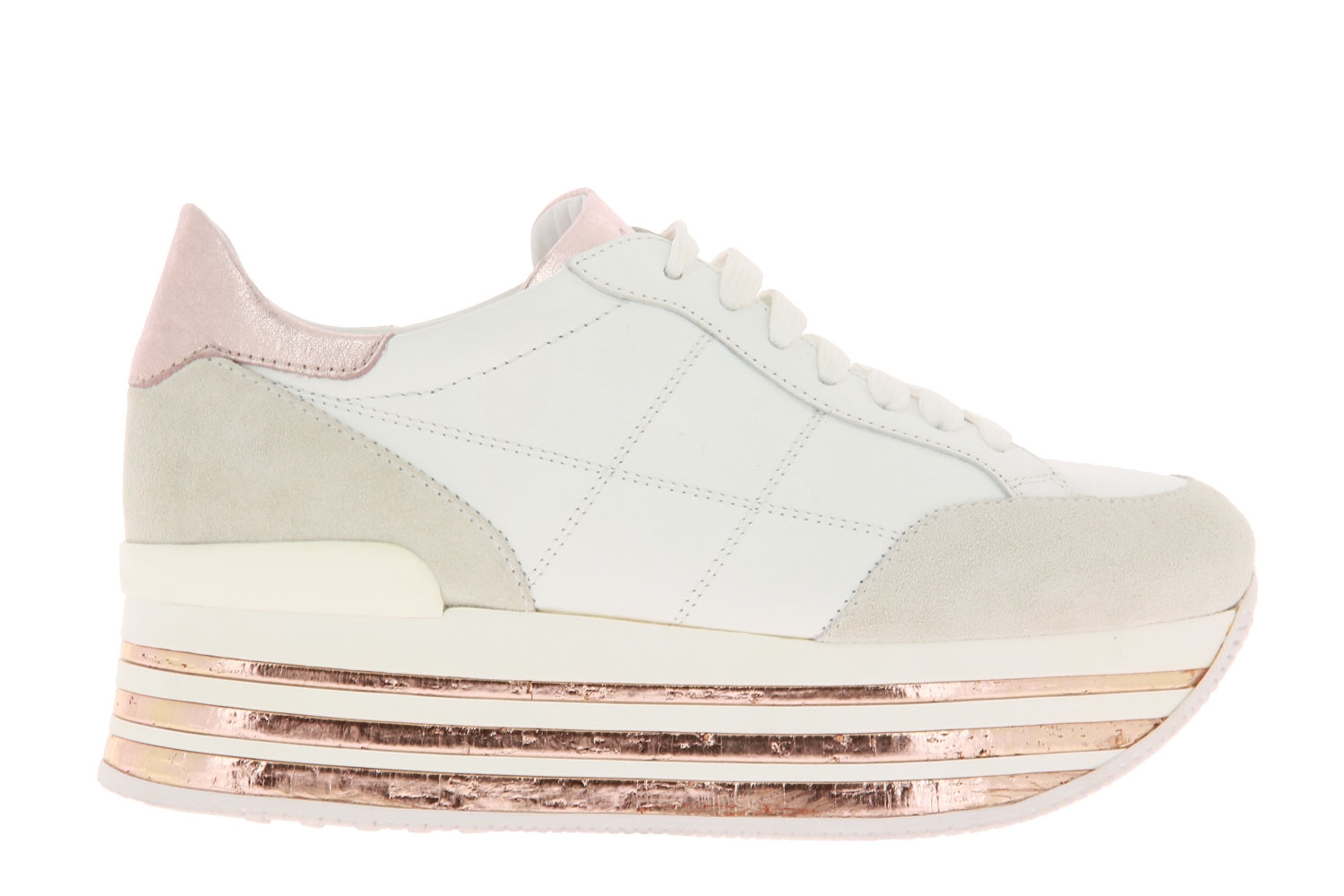 Hogan Plateau-Sneaker CUCITURA BIANCO SALMONE (40)