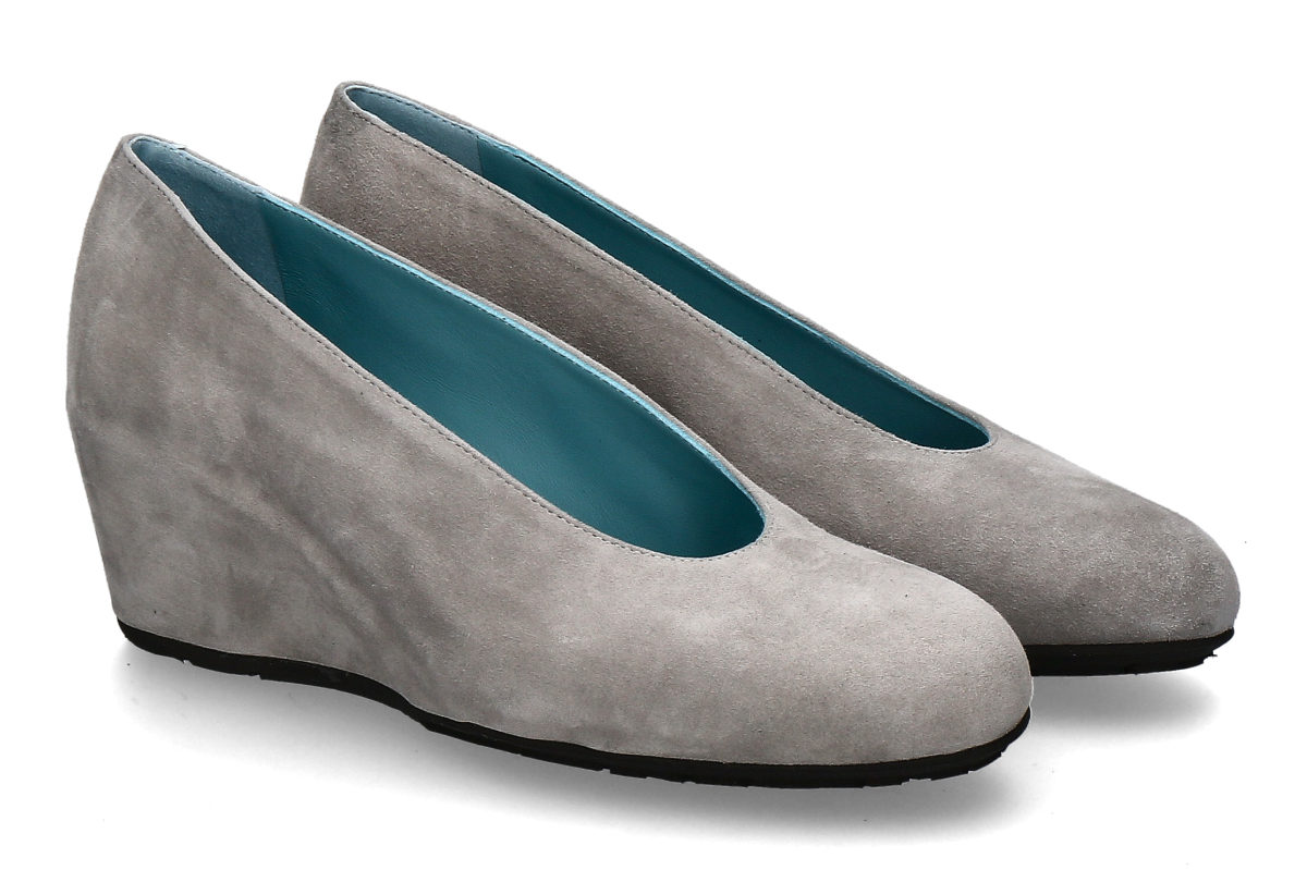 Thierry Rabotin Keilpumps DACIO CAMOSCIO- hellgrau/ light grey