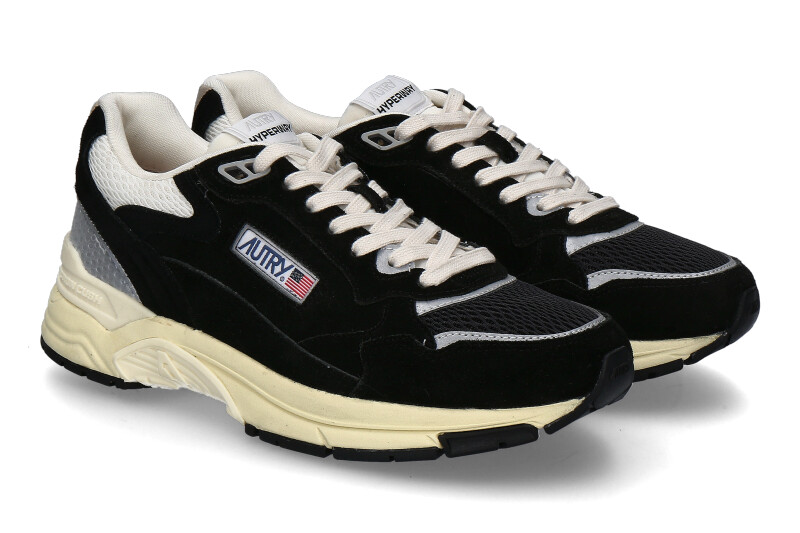 Autry Herren-Sneaker HYPERWAY UM07 MESH- schwarz/ silber 