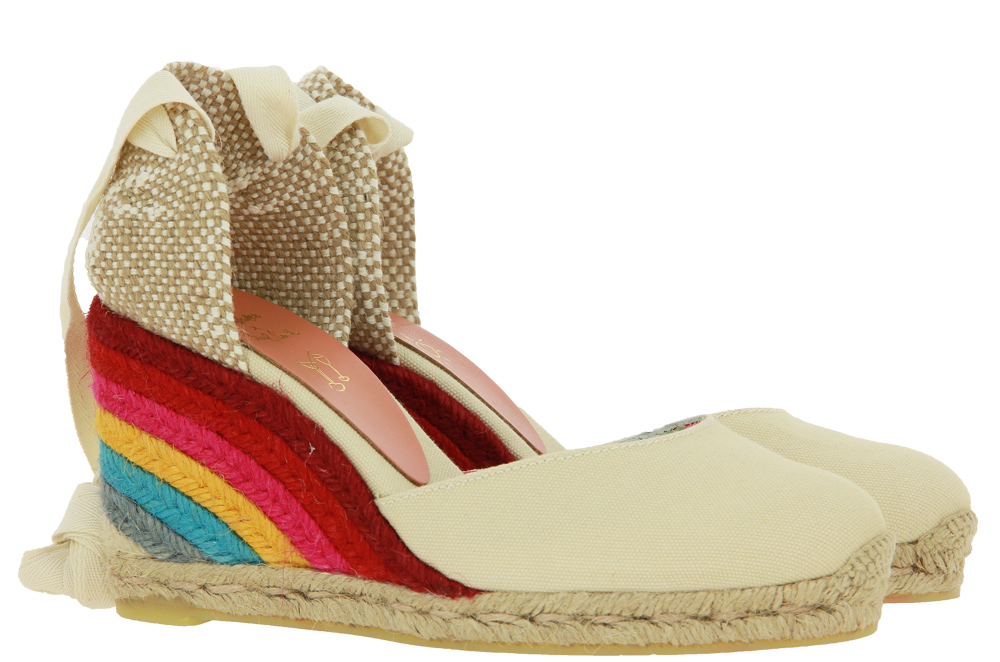 Castaner Keilsandale Carina IVORY