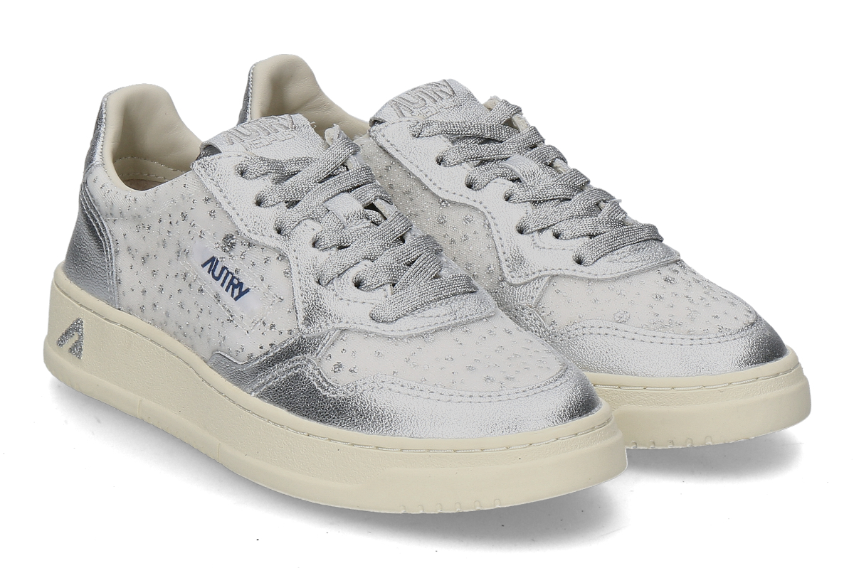 Autry Damen-Sneaker MEDALIST FABRIC/LAM FM01- white/silver