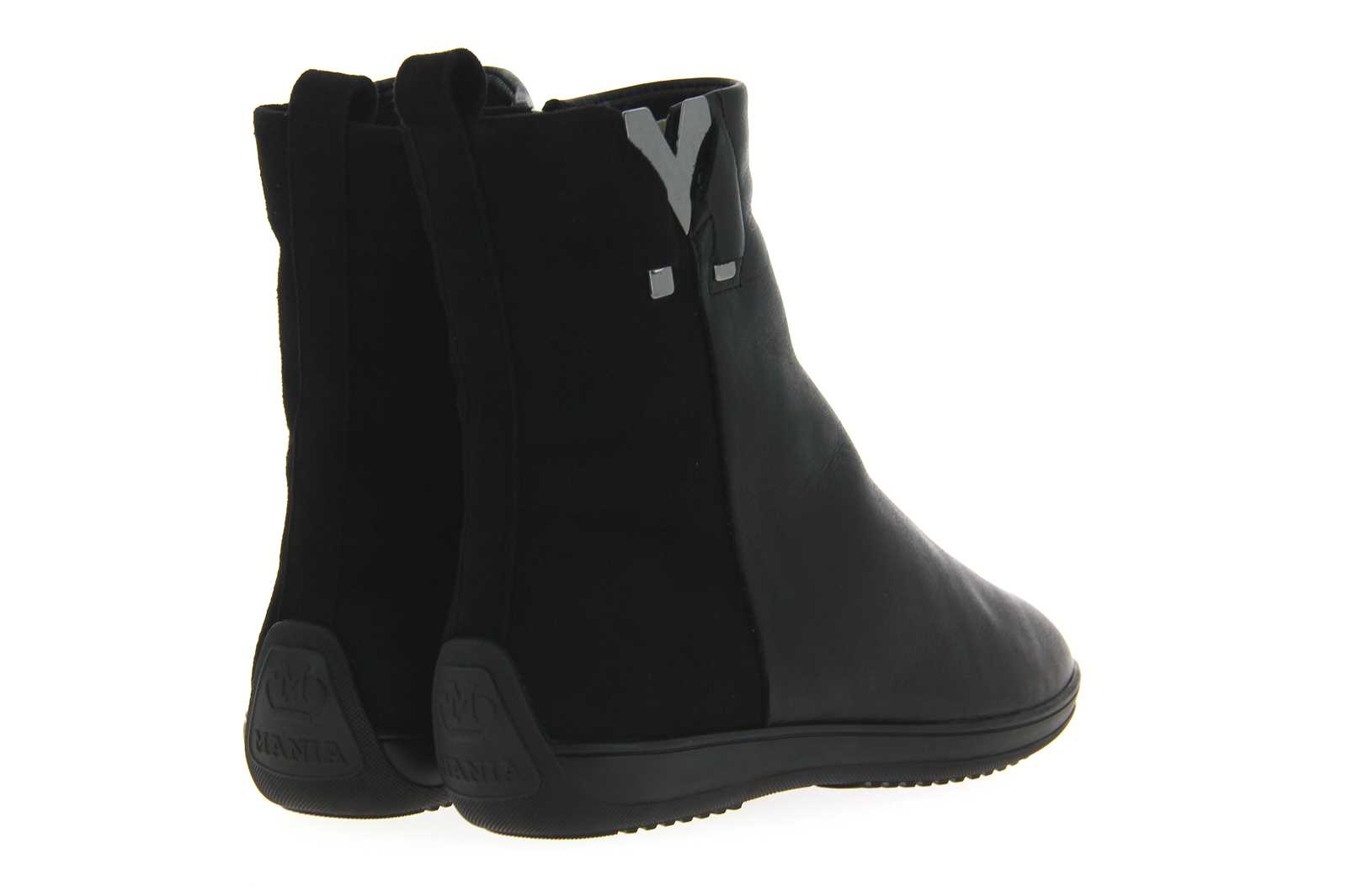 Mania Stiefelette gefüttert VELVET CAMOSCIO BLACK (40)