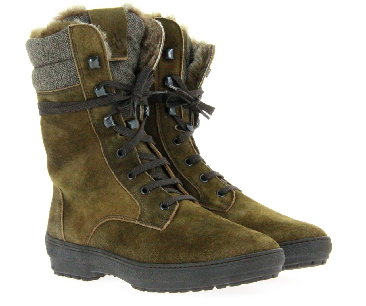 Dirndl + Bua Stiefelette gefüttert ANTIKBOCK MERINOLODEN BISAM (40)