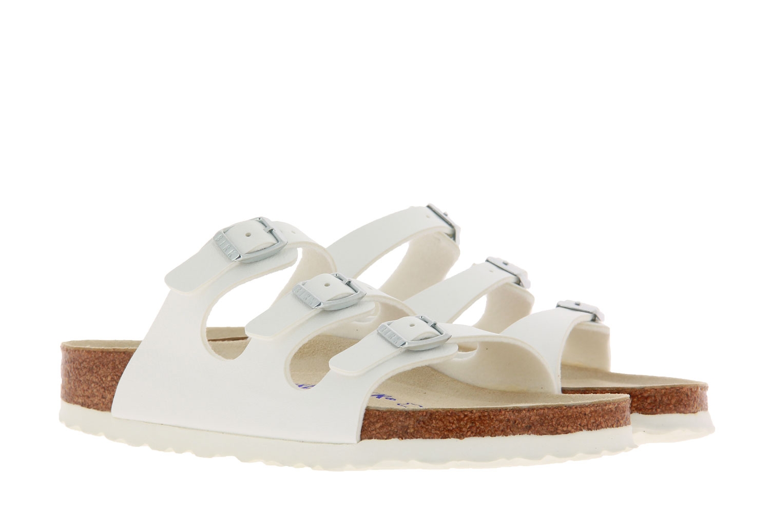 Birkenstock Pantolette SCHMAL FLORIDA BIRKO-FLOR WHITE (42)