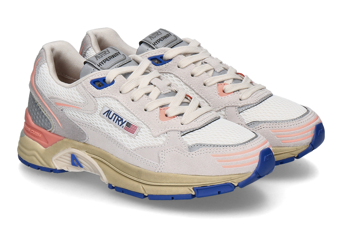 Autry Damen- Sneaker HYPERWAY MESH HU02- white/ peach