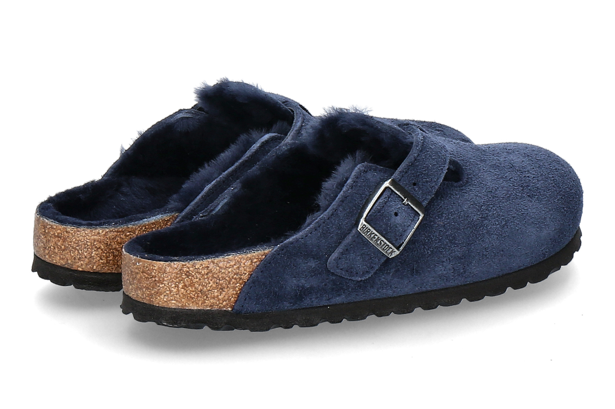 Birkenstock Pantolette gefüttert BOSTON SCHMAL SUEDE - new navy_276800004_2