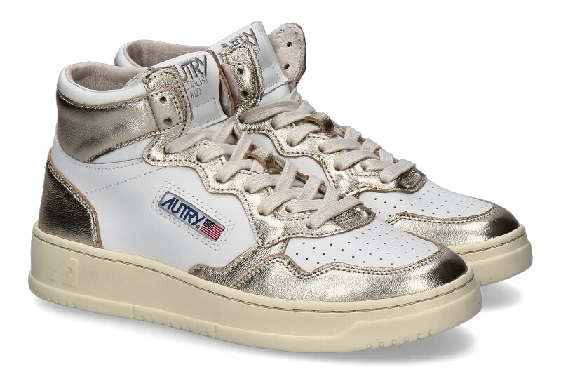 Autry Damen- Sneaker MEDALIST MID WB16- white/ platinum 