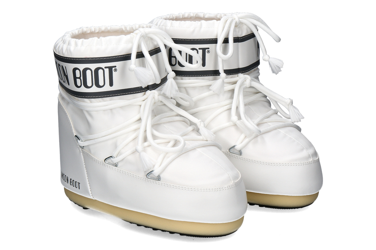 Moon Boot Damen Bootie ICON LOW NYLON - white mono / weiß