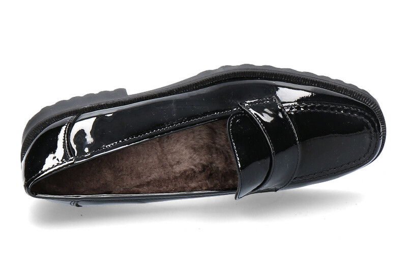 Brunate Slipper gefüttert DANY SOFTLACK NERO (41½)