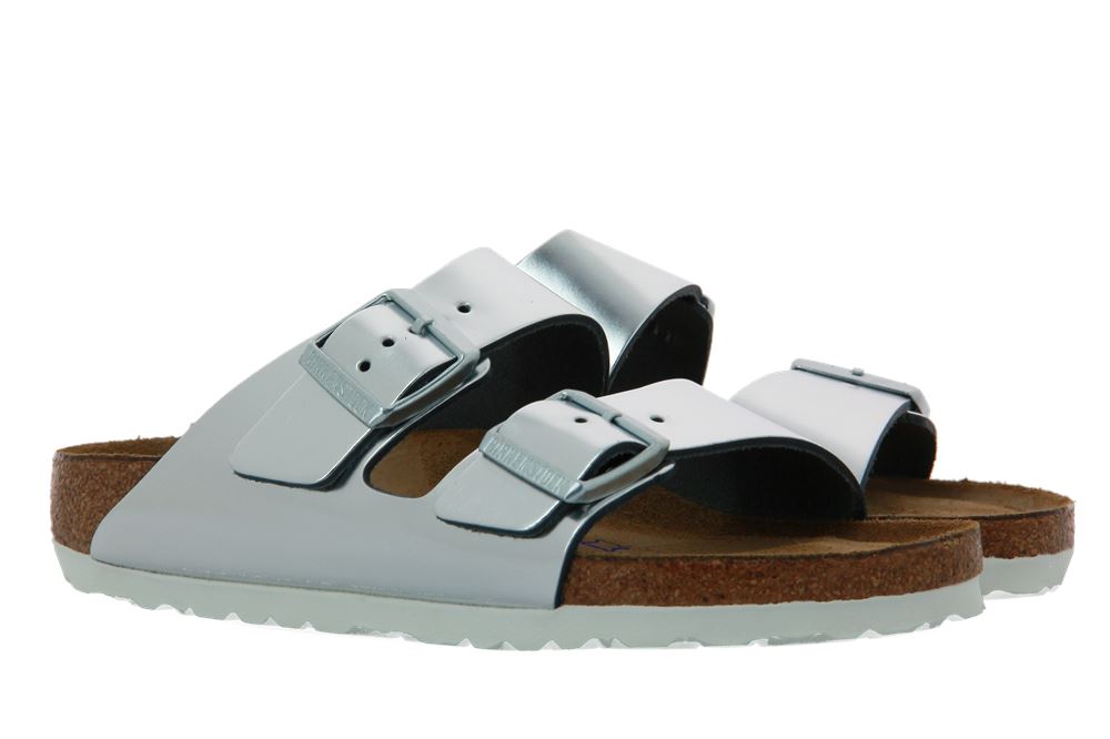 Birkenstock Pantolette ARIZONA SILVER SCHMAL (36) Birkenstock Pantolette ARIZONA SILVER SCHMAL (36)