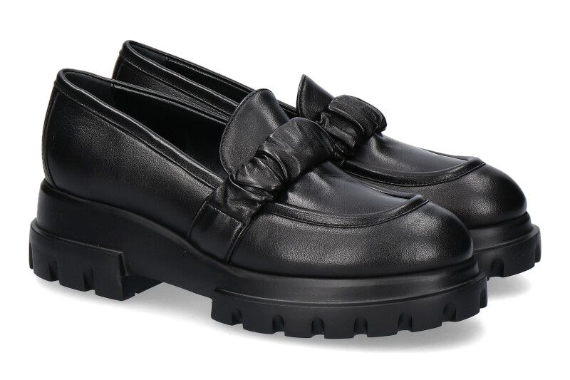 AGL Attilio Giusti Leombruni Chunky Loafer CELESTE NERO 