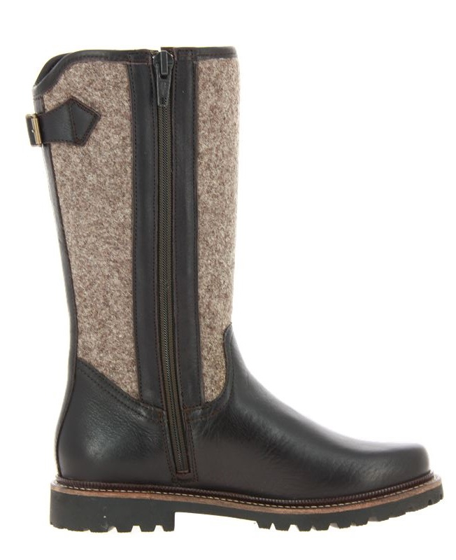 Dirndl + Bua Stiefel gefüttert PANIOLO LODEN MORO (37½)