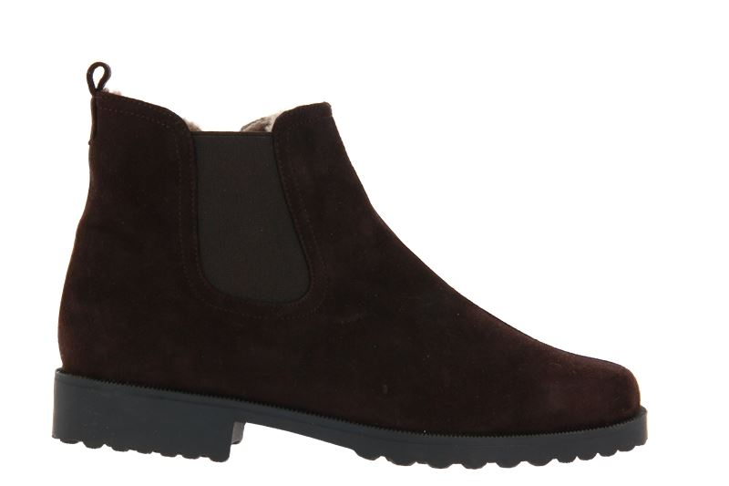 Brunate Stiefelette gefüttert DANY CAMOSCIO MORO ELASTICO NERO (37 )