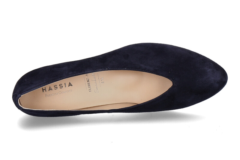 Hassia Pumps FLORENZ H-WEITE SAMTZIEGE BLUE (38½)