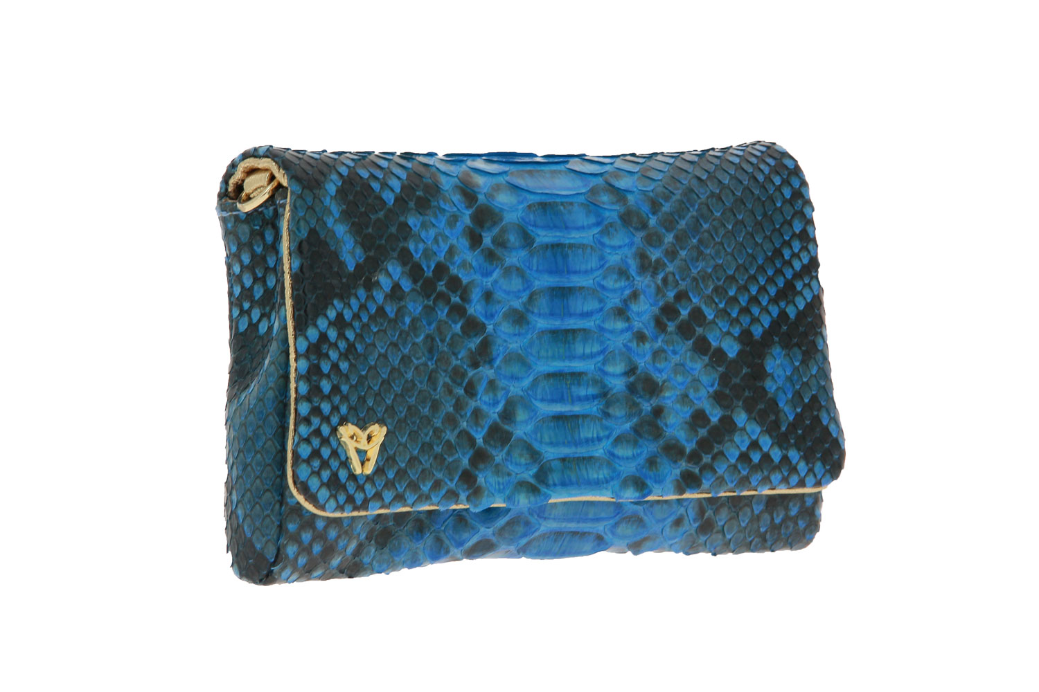 Ghibli Clutch PITONE BLU