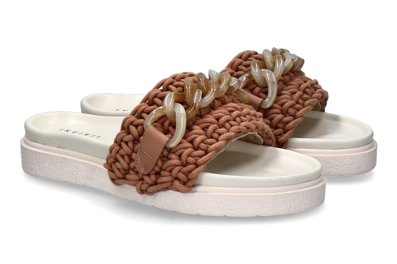 Inuikii Pantolette WOVEN CHAIN CARAMEL