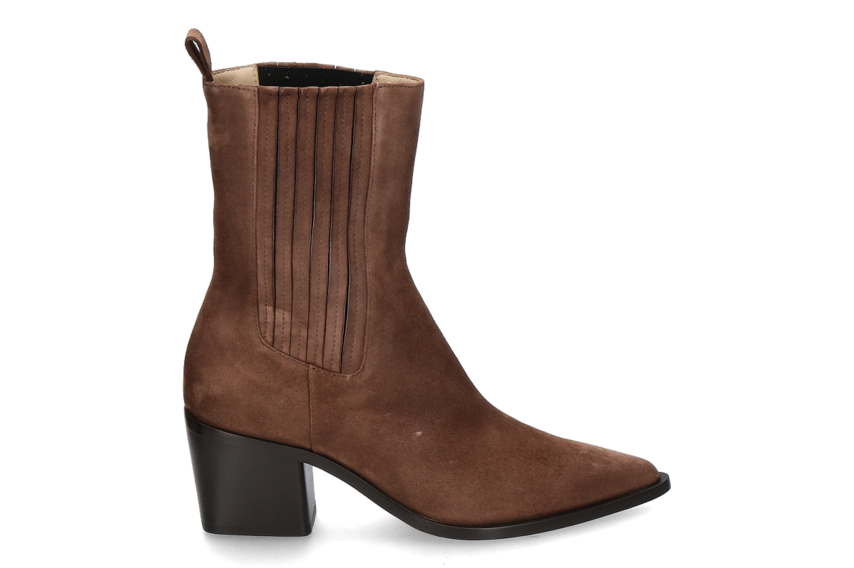 Pomme d'Or Chelsea Boot JULIETTE REVERSE- espresso/ braun