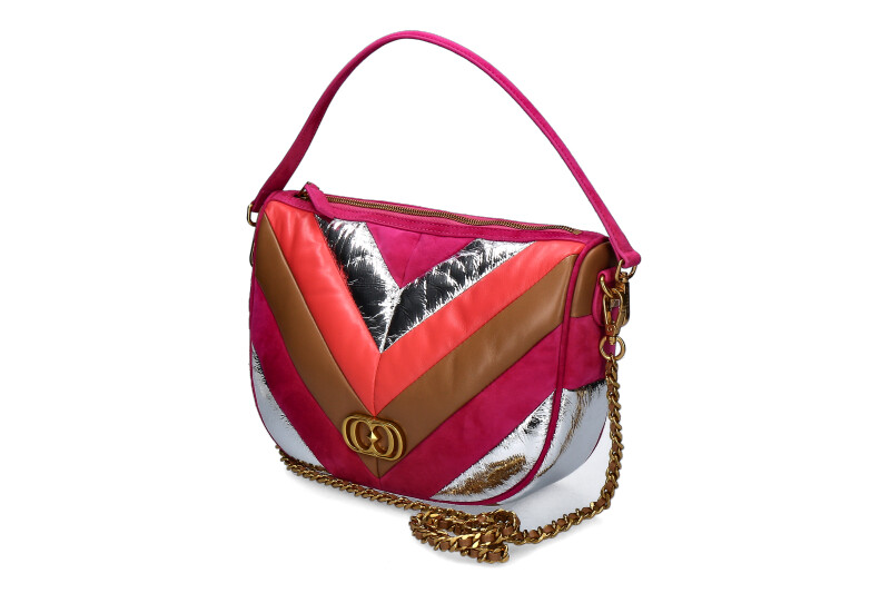 La Carrie Schultertasche AMITOLA STRIPES LOLLO MULIT FUXIA 