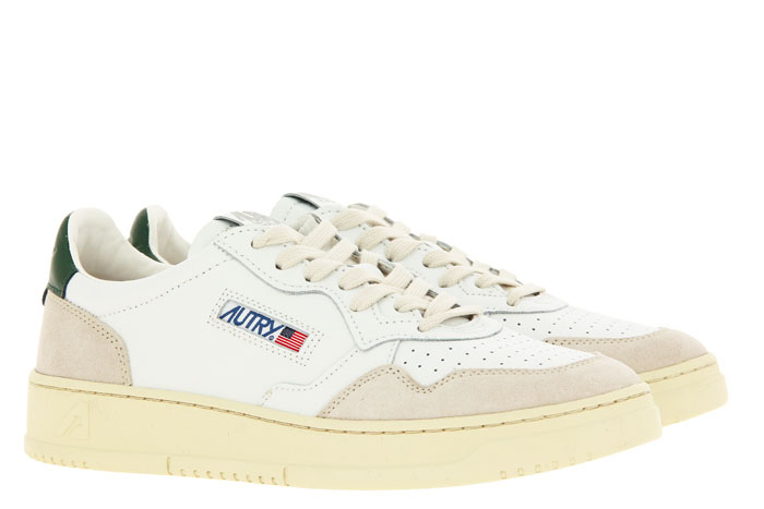Autry Sneaker LOW MAN LEATHER SUEDE WHITE DARK GREEN (42) Autry Sneaker LOW MAN LEATHER SUEDE WHITE DARK GREEN (42)