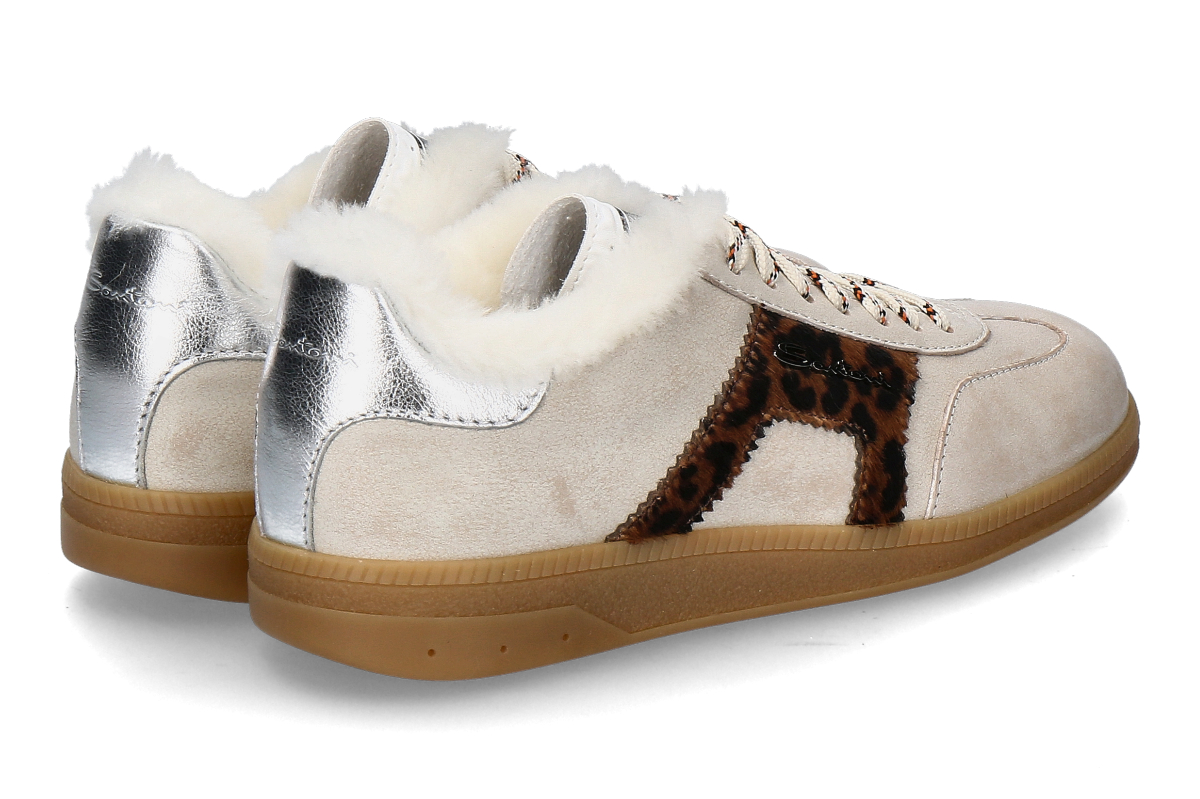 Santoni Damen-Sneaker gefüttert OLY NAPPA PONY-beige_232200110_2