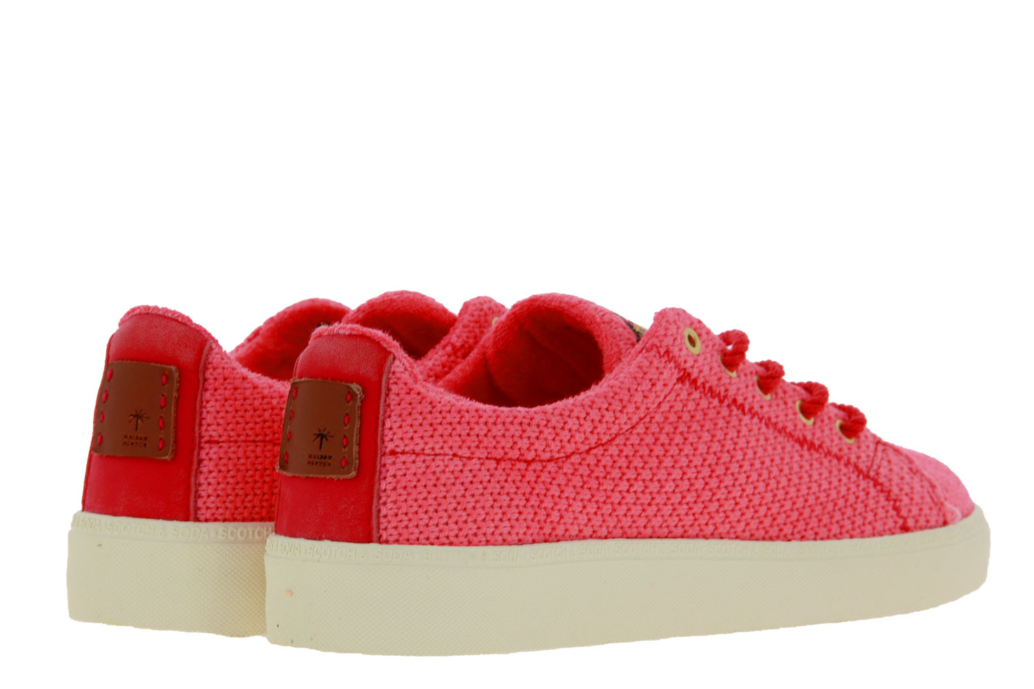 Scotch & Soda Sneaker LAURITE KNITTED CANVAS CORAL RED (38)