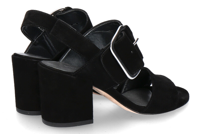 Stuart Weitzman Sandale CITYSANDAL BLACK SUEDE (40)