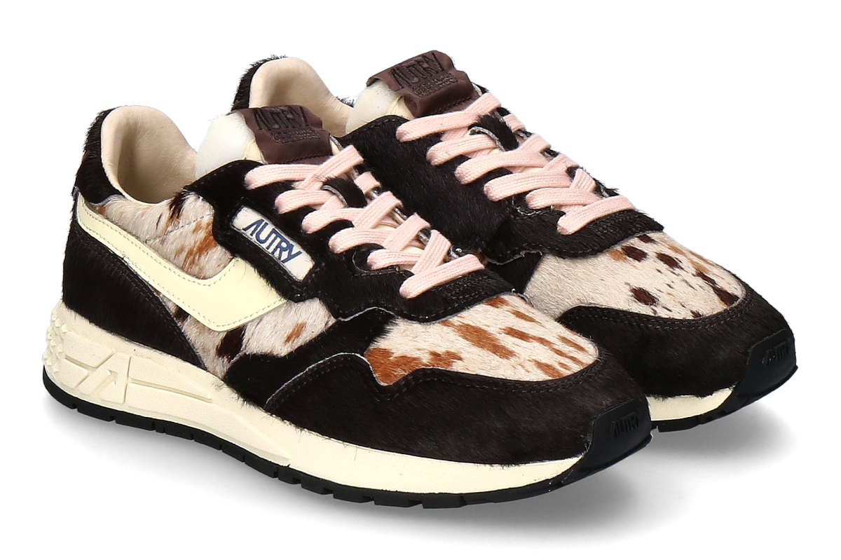 Autry Damen- Sneaker REELWIND LOW OG01- Pony Mix/ braun
