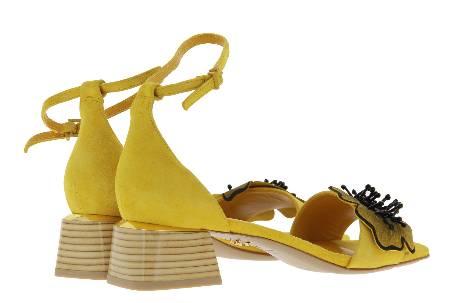 Lola Cruz Sandalette CAMOSCIO MOSTAZA (40)