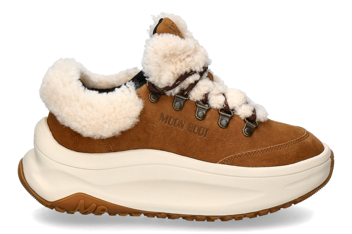 Moon Boot Damen Sneaker MOON247 CITY SHEARLING - cognac / hellbraun