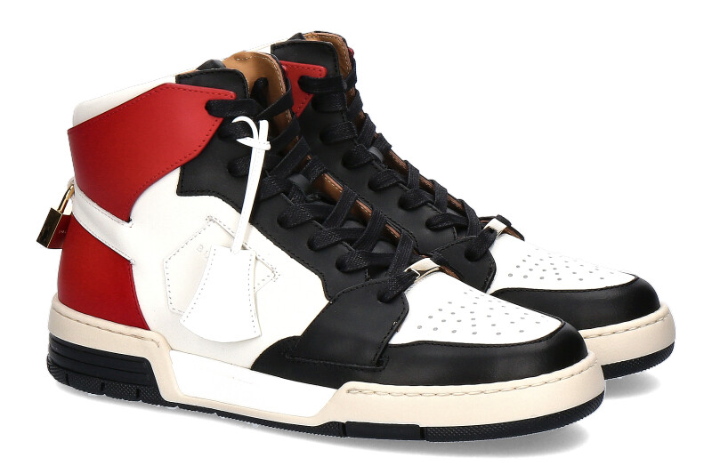 Buscemi Sneaker AIR JON HIGH WHITE RED