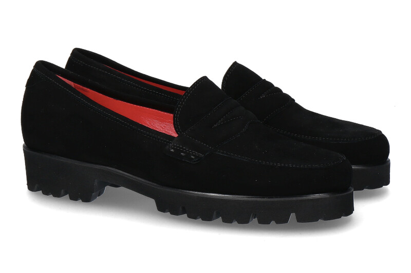 Pas de rouge Slipper MARTA CAMOSCIO NERO (41½)