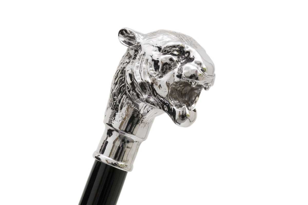 Pasotti Schuhanzieher TIGER- silber/ schwarz
