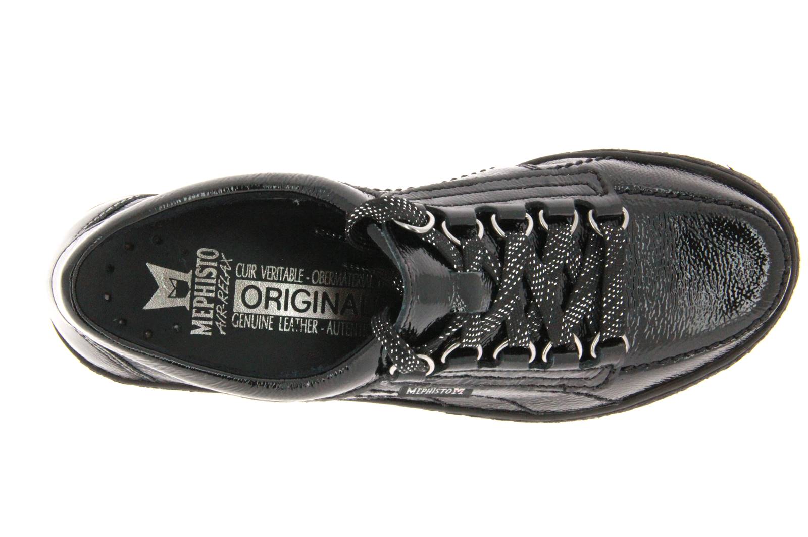 Mephisto Schnürer LADY BLACK VERNIS FRIPE (36)