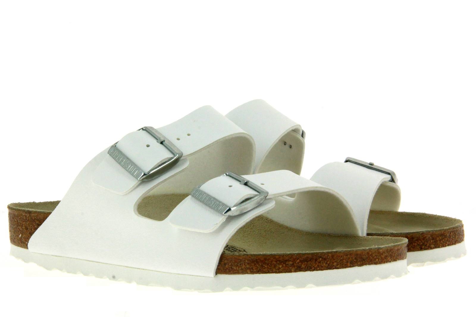 Birkenstock Pantolette ARIZONA NORMAL BIRKO-FLOR WEISS (48)