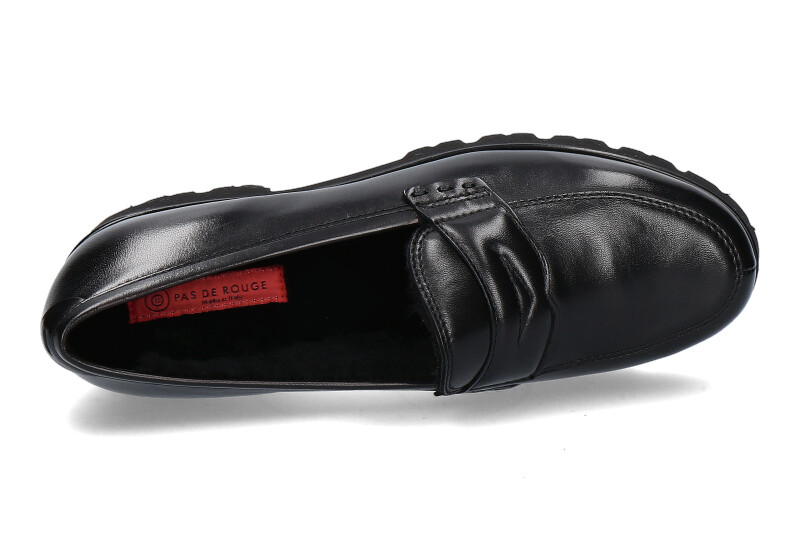 Pas de rouge Slipper gefüttert MARTA NAPPA NERO (37½)