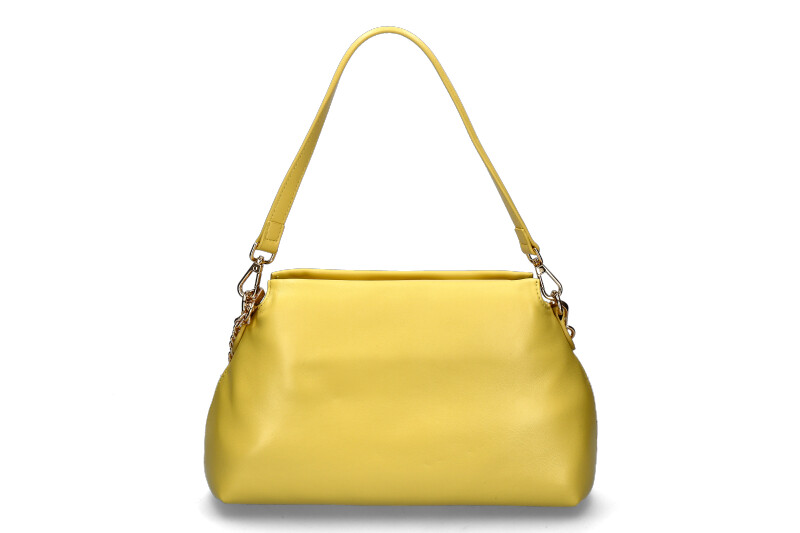 La Carrie Schultertasche THE EYE SQUARE MEDIUM LEATHER YELLOW