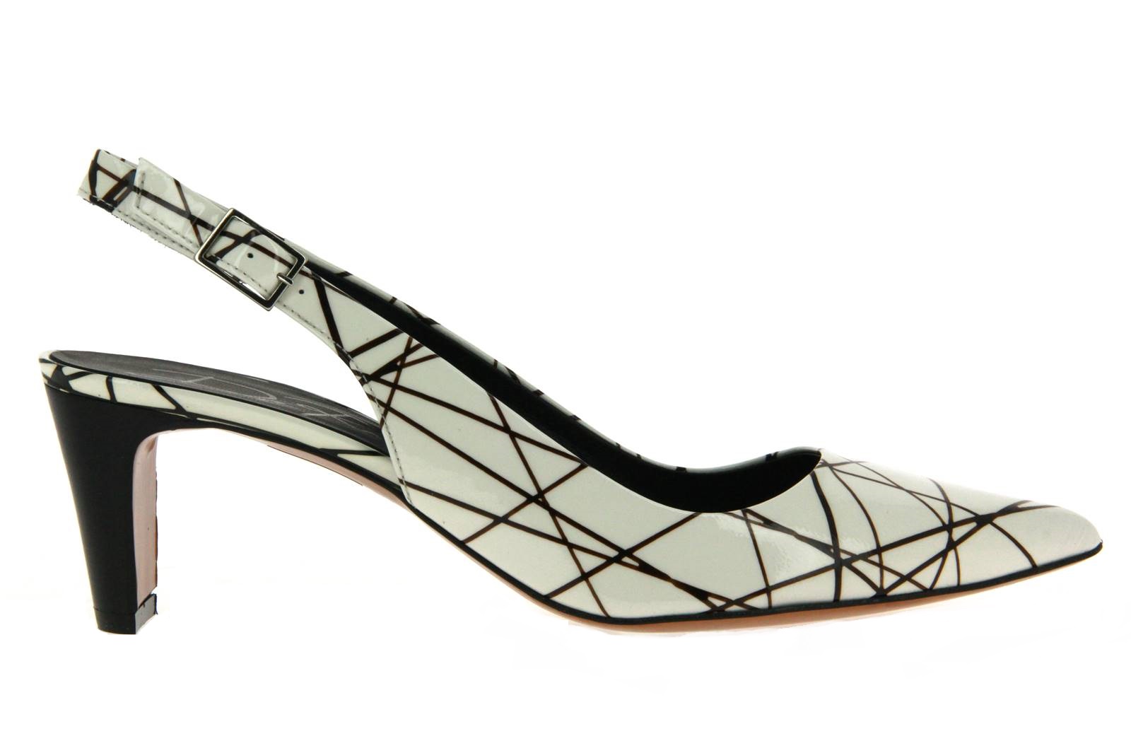 De Robert Slingpumps POLLOK VERNICE BIANCO  (38)