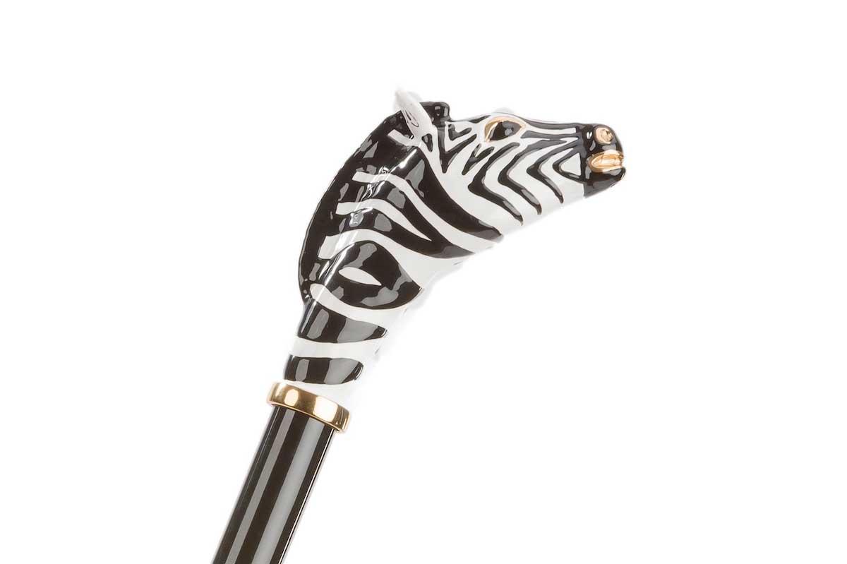 Pasotti Regenschirm ZEBRA- schwarz/ weiß