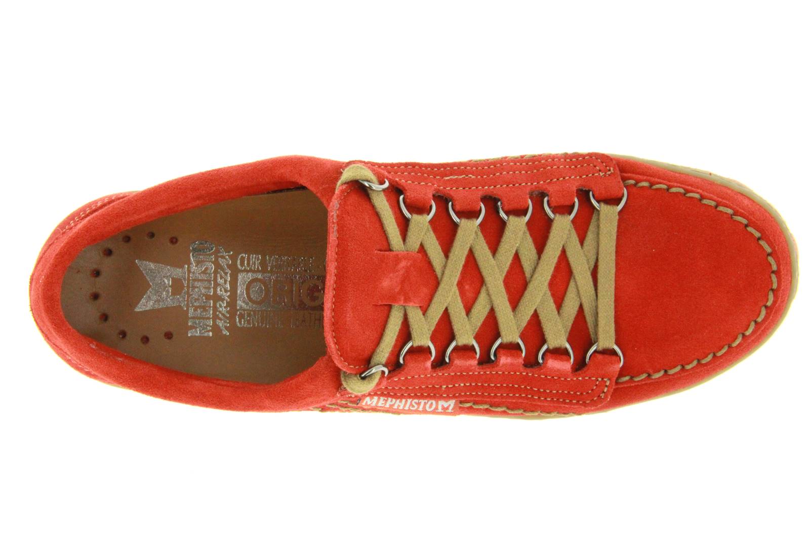 Mephisto Schnürschuh RAINBOW BURNT ORANGE VELOUR RED (42)