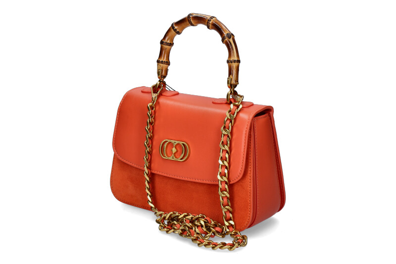 La Carrie Henkeltasche TRANSITION LOLITA MEDIUM LEATHER SUEDE ORANGE