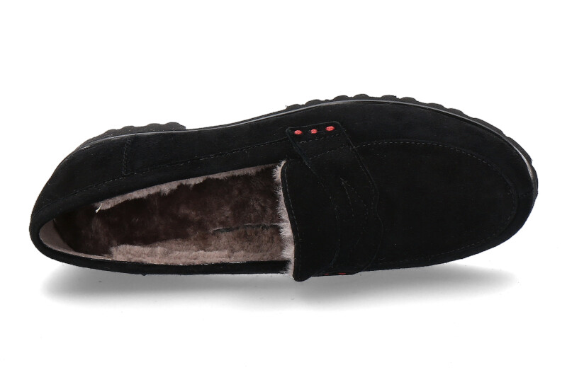 Pas de rouge Slipper MARTA CAMOSCIO NERO (36)