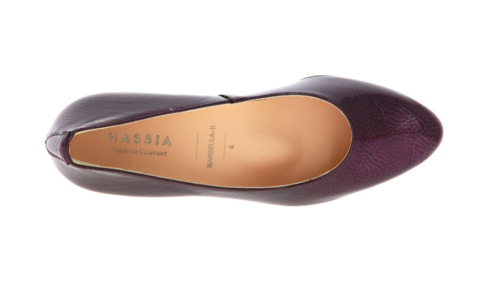 Hassia Pumps MARBELLA WEITE-H PERLACK VINO (38)