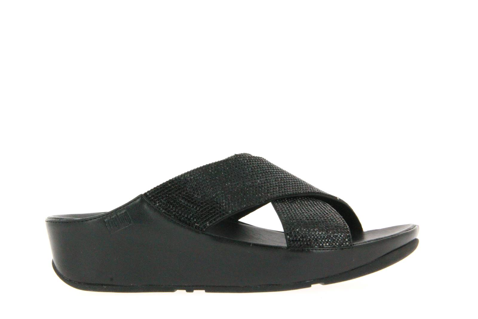 Fitflop Pantolette BLACK CRYSTAL SLIDE (39)