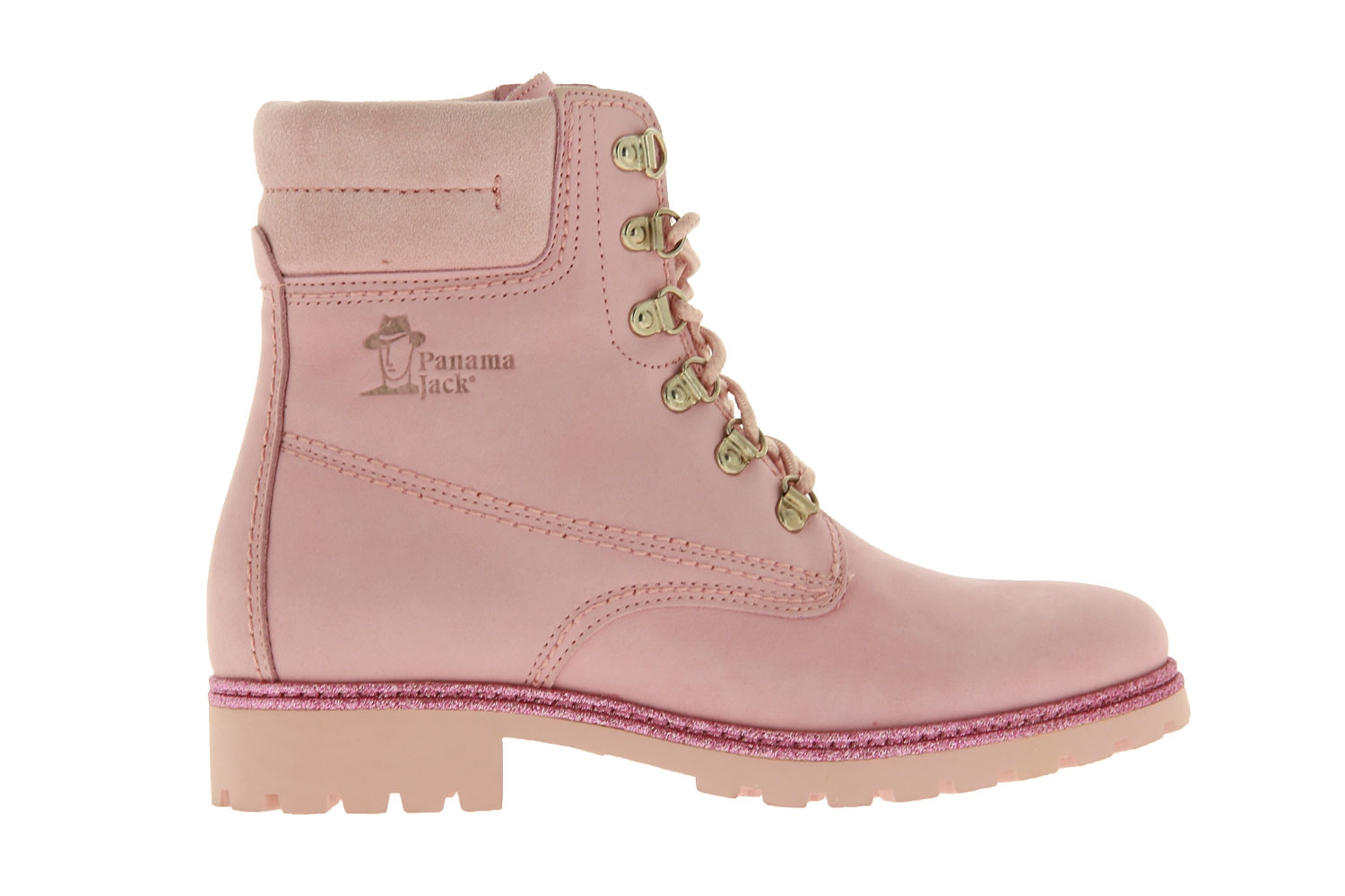 Panama Jack Stiefelette GLITTER B1 NOBUCK ROSA (42)