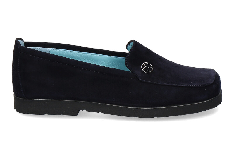 Thierry Rabotin Loafer GALA CAMOSCIO NAVY- dunkelblau