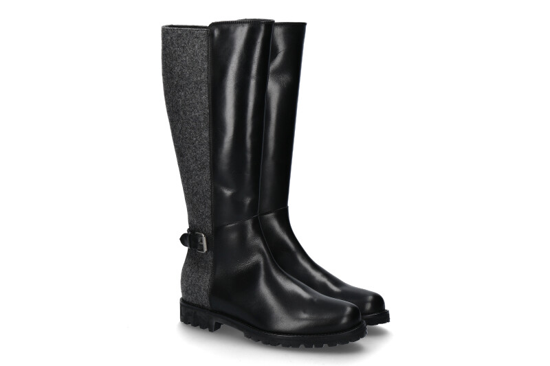 Dirndl + Bua Stiefel gefüttert CRUSH LODEN SCHWARZ GRAU (42) Dirndl + Bua Stiefel gefüttert CRUSH LODEN SCHWARZ GRAU (42)