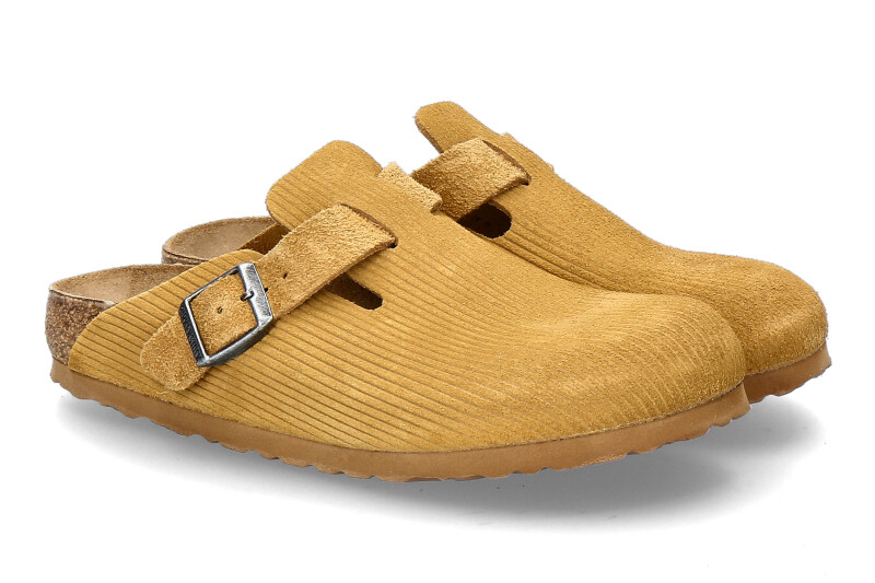 Birkenstock Damen-Clogs BOSTON SCHMAL CORDUROY- brown